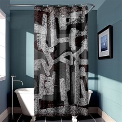 Abstract Art Shower Curtain 36  X 72  (stall)  by ValentinaDesign