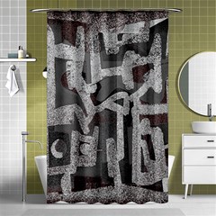 Abstract Art Shower Curtain 48  X 72  (small)  by ValentinaDesign