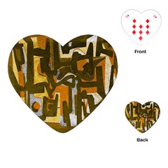 Abstract Art Playing Cards (heart)  by ValentinaDesign