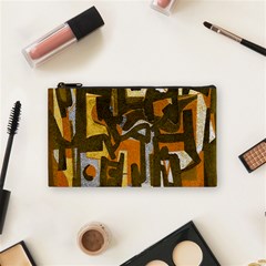 Abstract Art Cosmetic Bag (small)  by ValentinaDesign