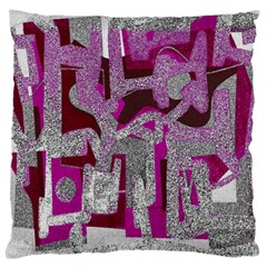 Abstract Art Large Cushion Case (one Side) by ValentinaDesign