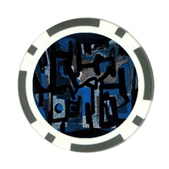 Abstract Art Poker Chip Card Guard (10 Pack) by ValentinaDesign