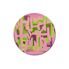 Abstract Art Magnet 3  (round) by ValentinaDesign