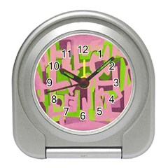 Abstract Art Travel Alarm Clocks by ValentinaDesign