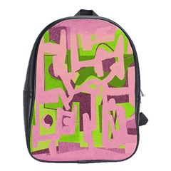 Abstract Art School Bags(large)  by ValentinaDesign