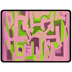 Abstract Art Fleece Blanket (large)  by ValentinaDesign