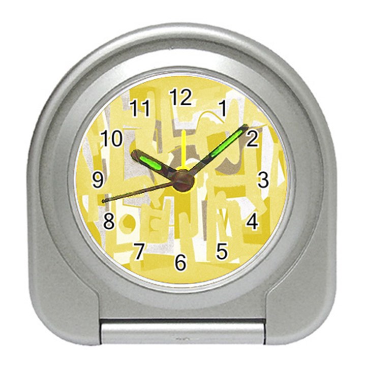 Abstract art Travel Alarm Clocks