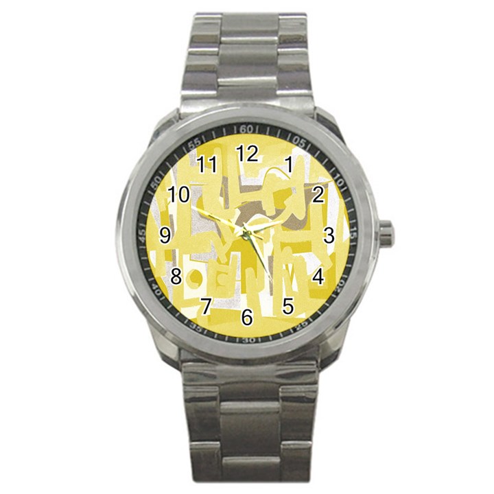 Abstract art Sport Metal Watch