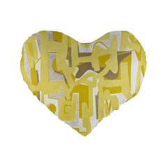 Abstract Art Standard 16  Premium Heart Shape Cushions by ValentinaDesign