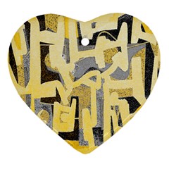 Abstract Art Heart Ornament (two Sides) by ValentinaDesign