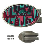 Abstract art Money Clips (Oval)  Front