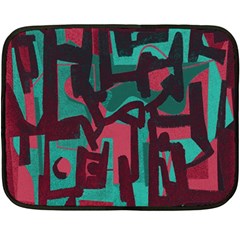 Abstract Art Fleece Blanket (mini) by ValentinaDesign