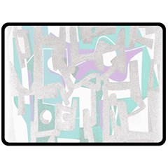 Abstract Art Fleece Blanket (large)  by ValentinaDesign