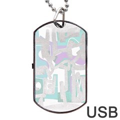 Abstract Art Dog Tag Usb Flash (one Side) by ValentinaDesign