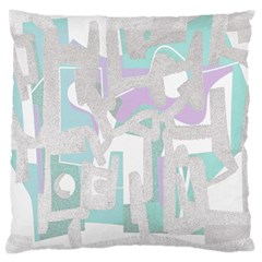 Abstract Art Large Cushion Case (one Side) by ValentinaDesign