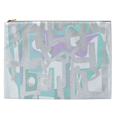 Abstract Art Cosmetic Bag (xxl)  by ValentinaDesign