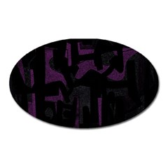 Abstract Art Oval Magnet by ValentinaDesign