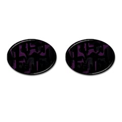 Abstract Art Cufflinks (oval) by ValentinaDesign