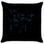 Abstract art Throw Pillow Case (Black) Front