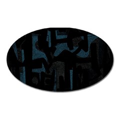 Abstract Art Oval Magnet by ValentinaDesign