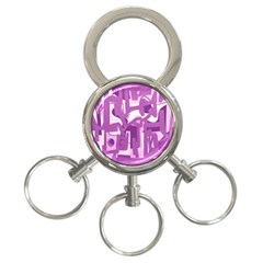 Abstract Art 3-ring Key Chains by ValentinaDesign