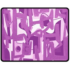 Abstract Art Fleece Blanket (medium)  by ValentinaDesign