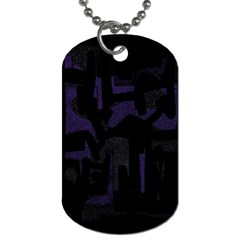 Abstract Art Dog Tag (one Side) by ValentinaDesign