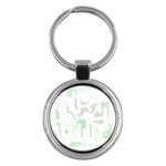 Abstract art Key Chains (Round)  Front