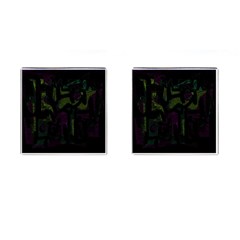 Abstract Art Cufflinks (square) by ValentinaDesign