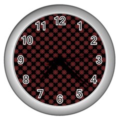 Pattern Wall Clocks (silver)  by ValentinaDesign