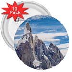 Cerro Torre Parque Nacional Los Glaciares  Argentina 3  Buttons (10 pack)  Front