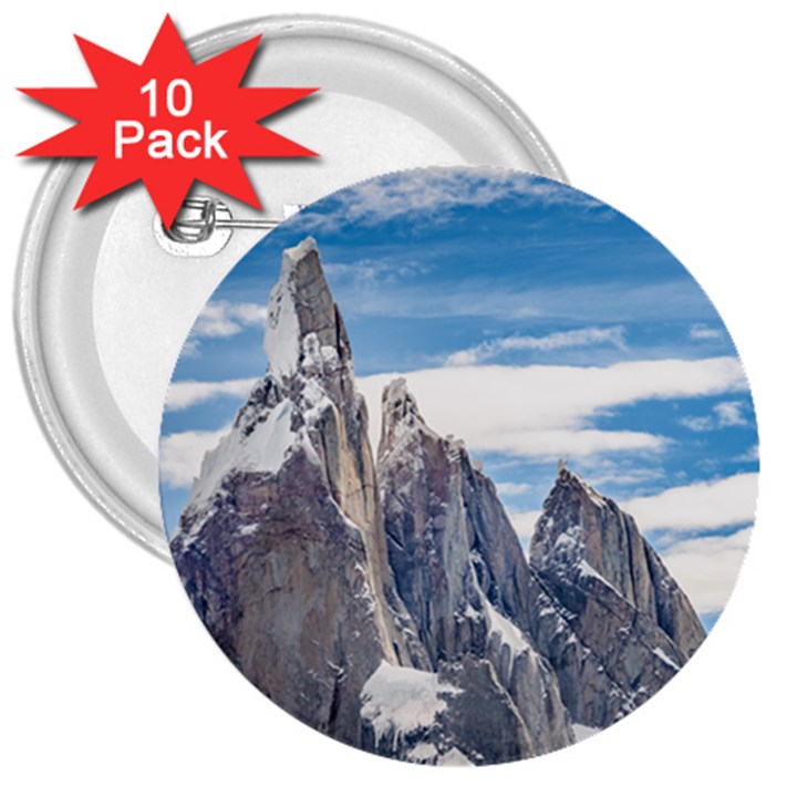 Cerro Torre Parque Nacional Los Glaciares  Argentina 3  Buttons (10 pack) 