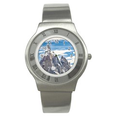 Cerro Torre Parque Nacional Los Glaciares  Argentina Stainless Steel Watch by dflcprints