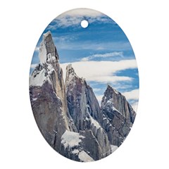 Cerro Torre Parque Nacional Los Glaciares  Argentina Oval Ornament (two Sides) by dflcprints