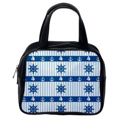 Sea Pattern Classic Handbags (one Side)