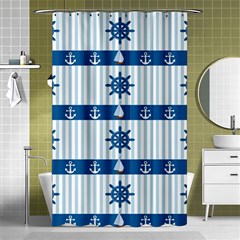 Sea Pattern Shower Curtain 48  X 72  (small)  by Valentinaart