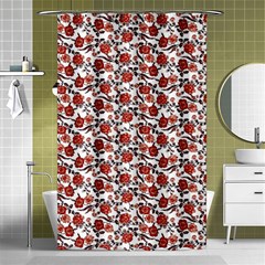 Roses Pattern Shower Curtain 48  X 72  (small)  by Valentinaart