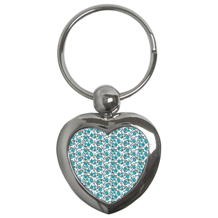 Roses pattern Key Chains (Heart) 