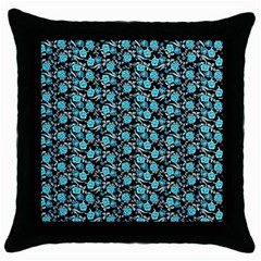 Roses pattern Throw Pillow Case (Black)