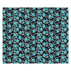 Roses pattern Double Sided Flano Blanket (Small) 