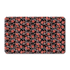 Roses Pattern Magnet (rectangular) by Valentinaart