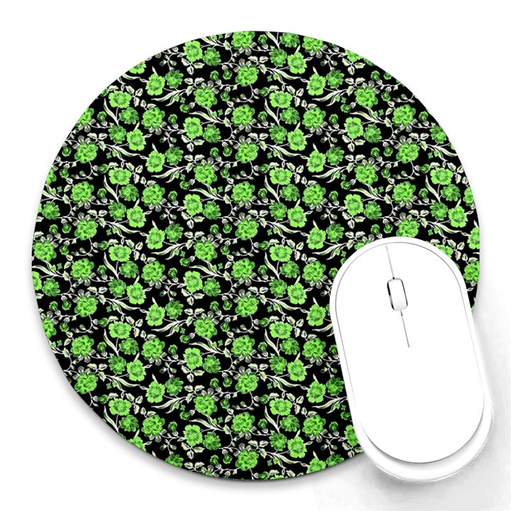 Roses pattern Round Mousepads