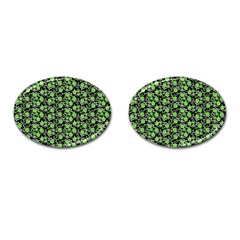 Roses pattern Cufflinks (Oval)