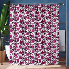 Roses Pattern Shower Curtain 60  X 72  (medium)  by Valentinaart