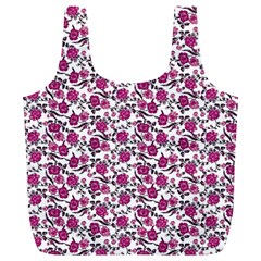 Roses Pattern Full Print Recycle Bags (l)  by Valentinaart