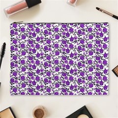 Roses Pattern Cosmetic Bag (xl) by Valentinaart