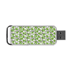 Roses Pattern Portable Usb Flash (one Side) by Valentinaart