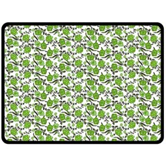 Roses Pattern Double Sided Fleece Blanket (large) 