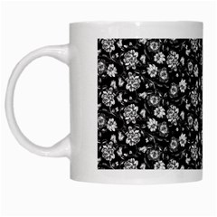 Roses Pattern White Mugs by Valentinaart