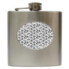 Roses Pattern Hip Flask (6 Oz) by Valentinaart